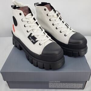 Palladium Womens 9 Revolt HI TX Star White Platform Boot 97242-116-M New